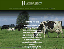 Tablet Screenshot of jantinahoeve.nl